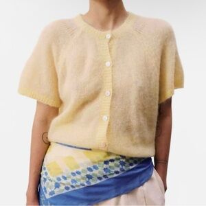 NWT Kawasan Butter Cardigan In Yellow